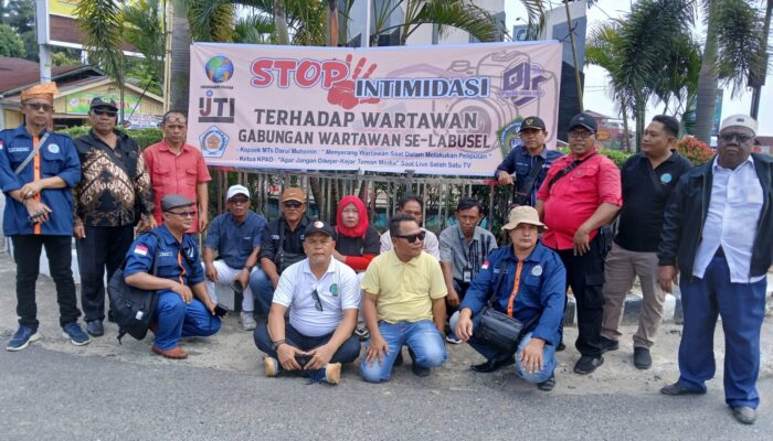 Jurnalis Labusel Gelar Aksi Damai Tolak Intimidasi terhadap Wartawan