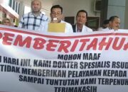 Dokter Spesialis RSUD Kota Pinang Lakukan Aksi Mogok Kerja Selama Dua Hari, Pelayanan Emergensi Tetap Berjalan