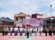 Polres Nias Selatan Kukuhkan 22 Anggota PKS SMA Bintang Laut untuk Wujudkan Pelajar Tertib Berlalu Lintas”