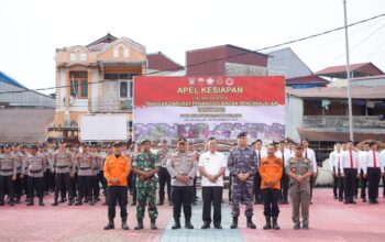 Sinergi TNI-Polri dan Stakeholder, Polres Nias Selatan Gelar Apel Siaga Tanggap Bencana 2025
