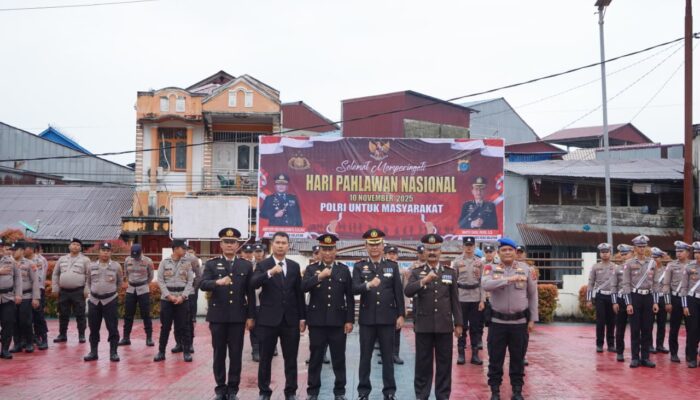 Polres Nias Selatan Peringati Hari Pahlawan ke-80 Tahun 2025, Kobarkan Api Semangat Juang untuk Negeri