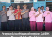 Polres Nias Selatan Kawal Launching Penyerahan  MBG SPPG Merah Putih Luahagundre Maniamolo