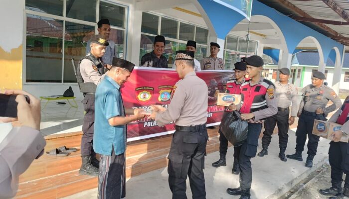 HUT Korps Sabhara Polri ke-74, Satsamapta Polres Nias Selatan Melaksanakan Kegiatan Kurve, Pembagian takjil dan berbuka puasa bersama