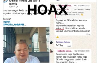 Sifaoita Bu’ulolo Klarifikasi Dugaan Pungli Perekrutan Pendamping Desa di Nias Selatan oleh Akun Facebook Palsu