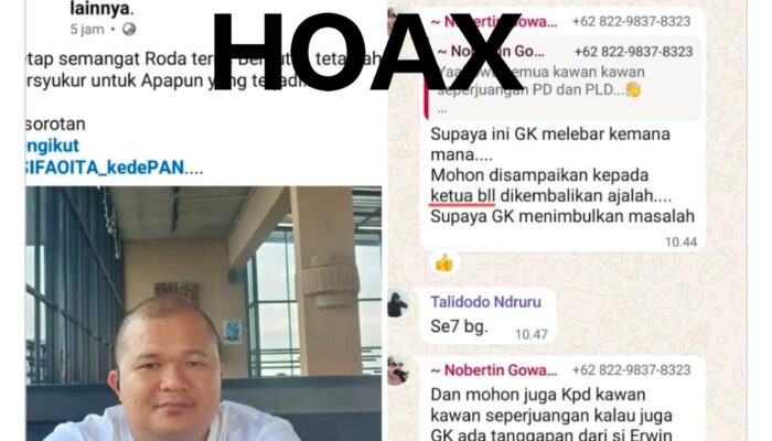 Sifaoita Bu’ulolo Klarifikasi Dugaan Pungli Perekrutan Pendamping Desa di Nias Selatan oleh Akun Facebook Palsu
