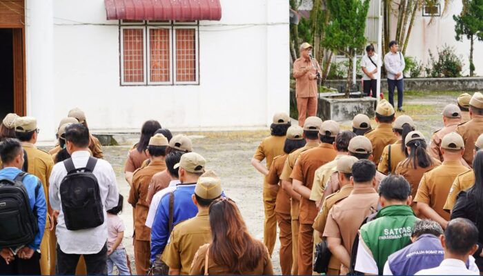 Apel Pagi Pemerintah Kab. Nias Selatan Penuh Haru, Ikhtiar Duha Pamit Secara Kedinasan